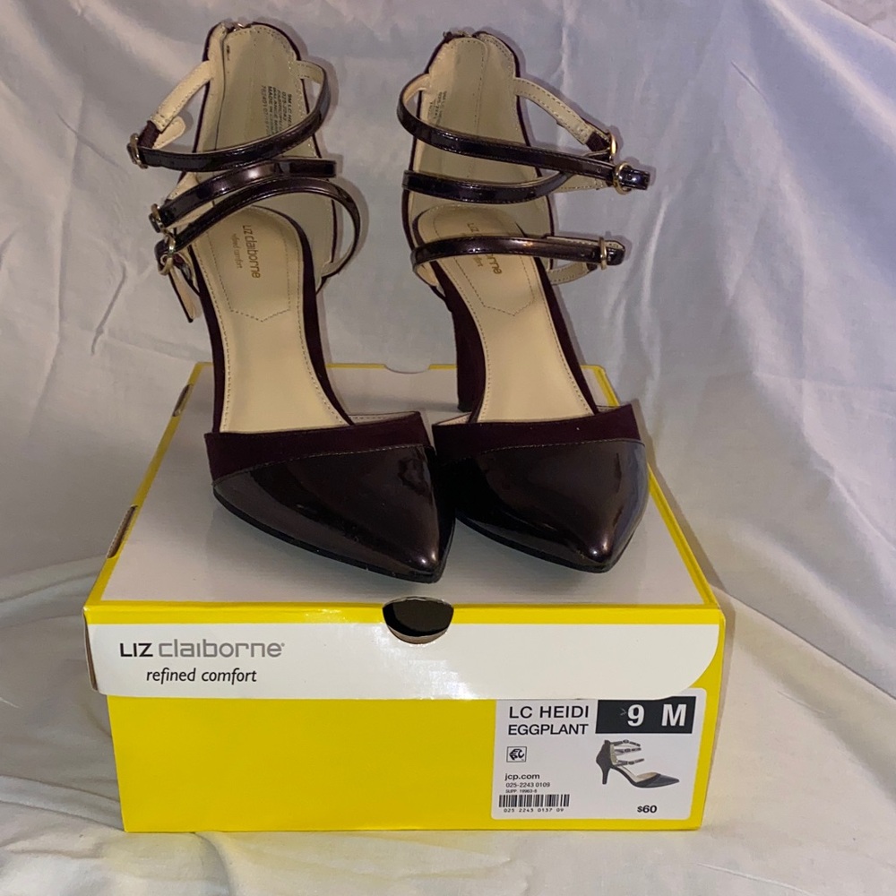 Liz Claiborne Women's Dark Purple Heels Size 9